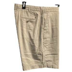 Peter Millar Shorts‎ Mens 38 Beige Chino Golf Stretch 9" Inseam Crown Logo